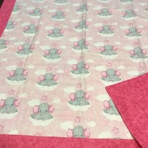 Double sided flannel receiving blankets